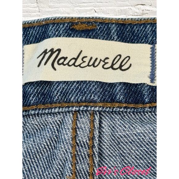 Madewell The Perfect Jean Short in Burnett Wash Tencel Lyocell Size 24 - Picture 9 of 14